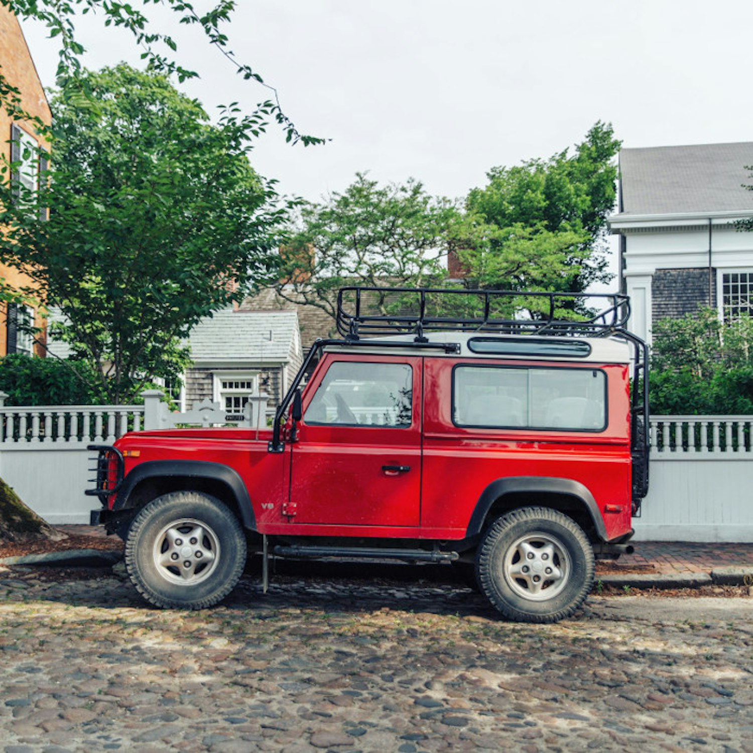 red suv jeep